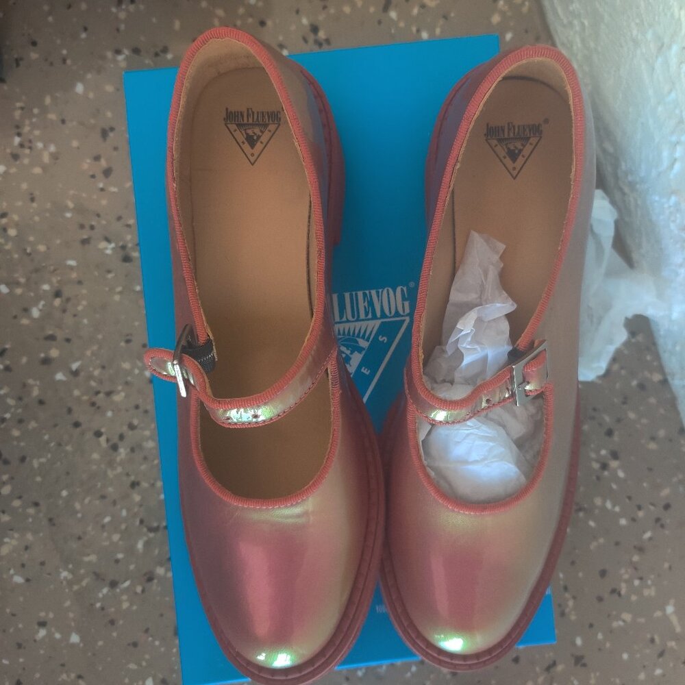 John Fluevog Lazybone shoes size 13W 11M New - Picture 1 of 4